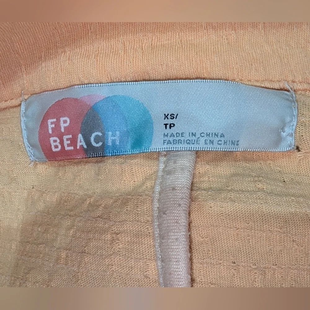 Free People Hudson Mini Dress peach color size XS